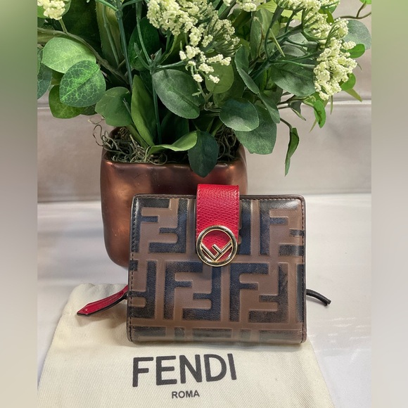 FENDI Vitello Cruise F is Fendi Bi-Color FF 1974 Embossed...